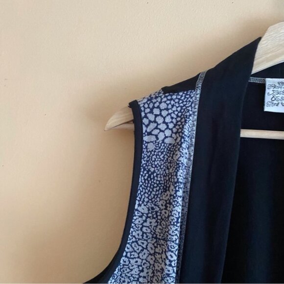 Parsley Sage Long Cardigan Vest Woman Large Pockets Boho Artsy Festival Office - Picture 4 of 12